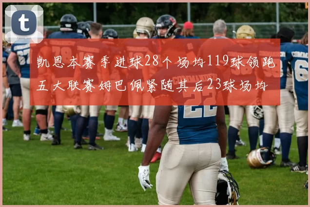 凯恩本赛季进球28个场均119球领跑五大联赛姆巴佩紧随其后23球场均115球